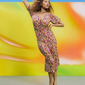 RIXO Floral Multicolor Dress